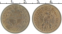 Продать Монеты Боливия 5 боливиано 1951 Бронза