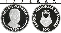 Продать Монеты Руанда 100 франков 1990 Серебро