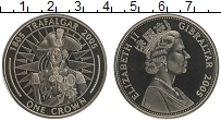 Продать Монеты Гибралтар 1 крона 2005 Медно-никель