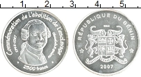 Продать Монеты Бенин 2500 франков 2007 Серебро