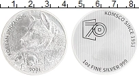 Продать Монеты Южная Корея 1 унция 2021 Серебро