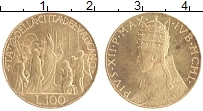Продать Монеты Ватикан 100 лир 1950 Золото