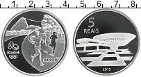 Продать Монеты Бразилия 5 реалов 2015 Серебро