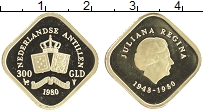 Продать Монеты Антильские острова 300 гульденов 1980 Золото