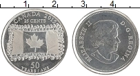 Продать Монеты Канада 25 центов 2015 Латунь