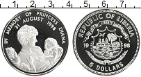 Продать Монеты Либерия 5 долларов 1998 Медно-никель