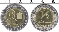 Продать Монеты Ливия 1/2 динара 2014 Биметалл