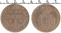 Продать Монеты Португальсая Африка 1/2 макуты 1860 Медь