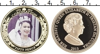 Продать Монеты Тристан-да-Кунья 50 пенсов 2013 Позолота