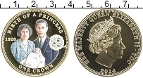 Продать Монеты Тристан-да-Кунья 1 крона 2014 Позолота