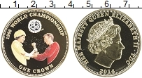 Продать Монеты Тристан-да-Кунья 1 крона 2014 Позолота