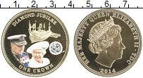 Продать Монеты Тристан-да-Кунья 1 крона 2014 Позолота