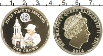 Продать Монеты Тристан-да-Кунья 1 крона 2014 Позолота