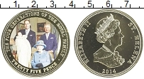 Продать Монеты Остров Святой Елены 25 пенсов 2014 Позолота