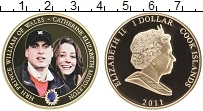 Продать Монеты Острова Кука 1 доллар 2011 Позолота