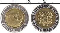 Продать Монеты Кения 5 шиллингов 2018 Биметалл