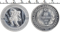 Продать Монеты Турция 20 лир 2017 Серебро