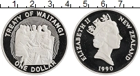 Продать Монеты Новая Зеландия 1 доллар 1990 Серебро