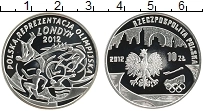 Продать Монеты Польша 10 злотых 2012 Серебро
