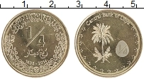 Продать Монеты Ливия 1/4 динара 2014 Латунь