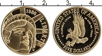 Продать Монеты США 5 долларов 1986 Золото