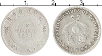 Продать Монеты Колумбия 1 десим 1866 