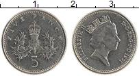 Продать Монеты Великобритания 5 центов 1991 Медно-никель