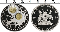 Продать Монеты Уганда 1000 шиллингов 1999 Посеребрение