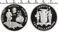 Продать Монеты Ямайка 10 долларов 1994 Серебро