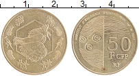 Продать Монеты Полинезия 50 франков 2021 Латунь