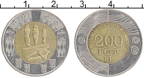 Продать Монеты Полинезия 200 франков 2021 Биметалл