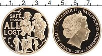 Продать Монеты Гернси 50 пенсов 2014 Позолота