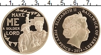 Продать Монеты Остров Джерси 50 пенсов 2014 Позолота