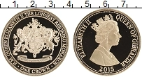 Продать Монеты Гибралтар 1 крона 2015 Позолота
