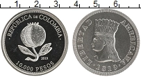 Продать Монеты Колумбия 10000 песо 2019 Медно-никель