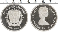 Продать Монеты Фолклендские острова 50 пенсов 1977 Серебро