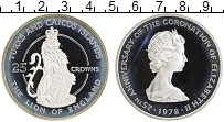 Продать Монеты Теркc и Кайкос 25 крон 1978 Серебро