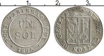 Продать Монеты Швейцария 1 соль 1825 Серебро