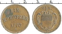 Продать Монеты Ульм 1 крейцер 1773 Медь
