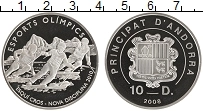 Продать Монеты Андорра 10 динерс 2008 Серебро