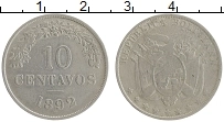 Продать Монеты Боливия 10 сентаво 1892 Медно-никель