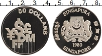 Продать Монеты Сингапур 50 долларов 1980 Серебро