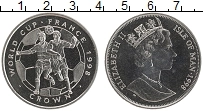 Продать Монеты Остров Мэн 1 крона 1998 Медно-никель
