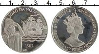 Продать Монеты Остров Святой Елены 50 пенсов 2002 Медно-никель