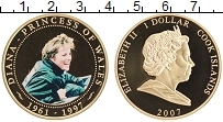 Продать Монеты Острова Кука 1 доллар 2007 Позолота