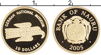 Продать Монеты Науру 10 долларов 2005 Золото