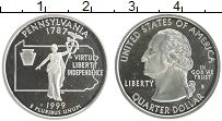 Продать Монеты США 1/4 доллара 1999 Серебро