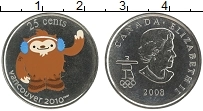 Продать Монеты Канада 25 центов 2008 Латунь