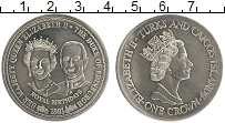 Продать Монеты Теркc и Кайкос 1 крона 1991 Серебро