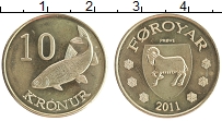 Продать Монеты Фарерские острова 10 крон 2011 Медно-никель